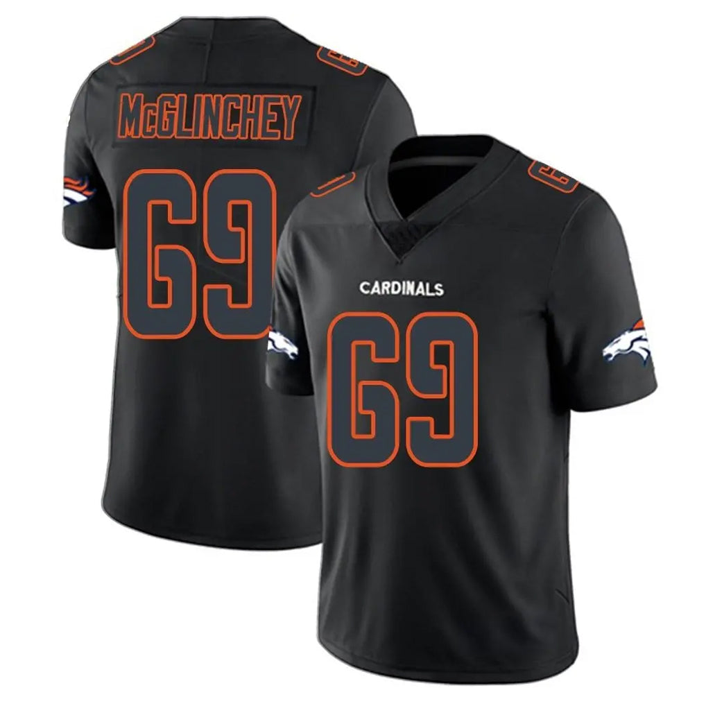 tocy D.Broncos #69 Mike McGlinchey Player Black Impact Limited Game Stitched Jerseys