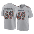 tocy D.Broncos #69 Mike McGlinchey Player Gray Atmosphere Fashion Limited Game Stitched Jerseys