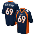 tocy D.Broncos #69 Mike McGlinchey Player Navy Game Stitched Jerseys