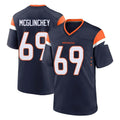 tocy D.Broncos #69 Mike McGlinchey Player Navy Home Game Stitched Jerseys