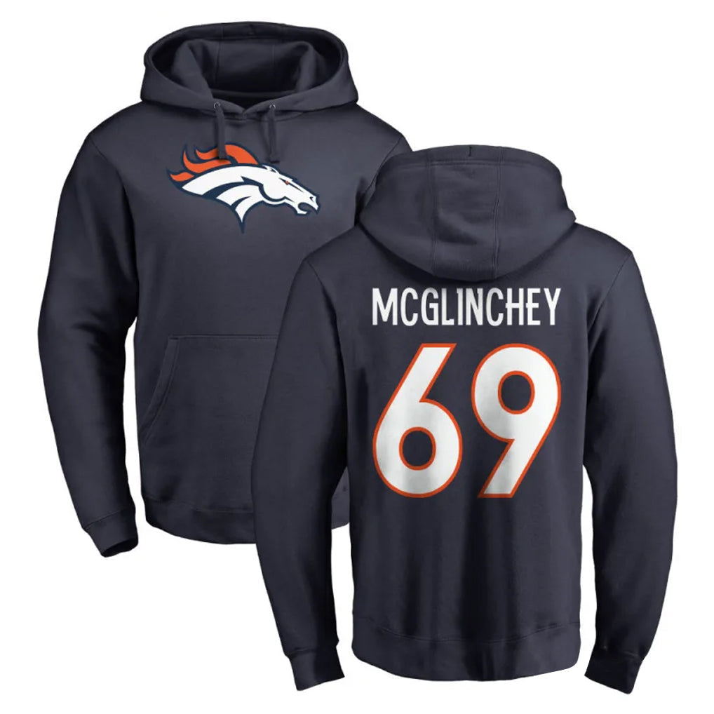 tocy D.Broncos #69 Mike McGlinchey Player Navy Pullover Hoodie Limited Stitched Jerseys