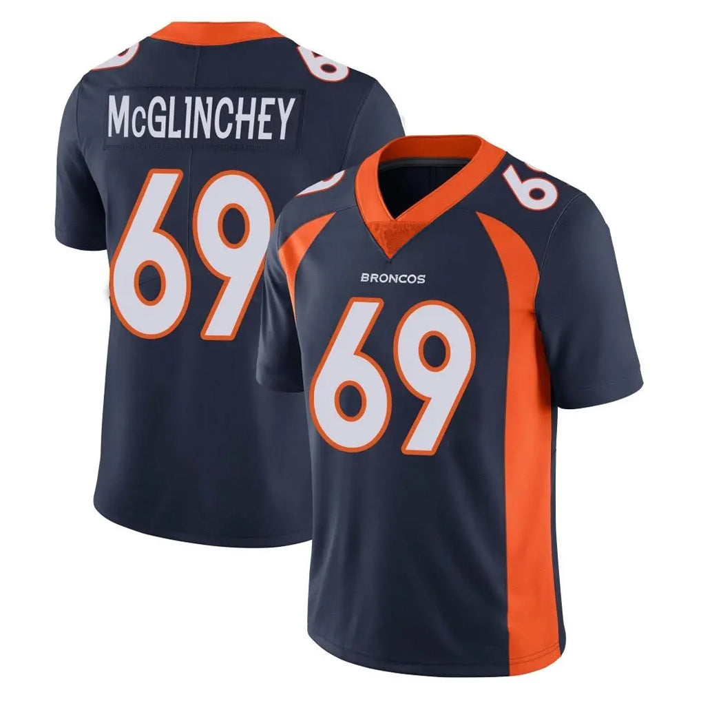 tocy D.Broncos #69 Mike McGlinchey Player Navy Vapor Untouchable Limited Game Stitched Jerseys