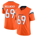 tocy D.Broncos #69 Mike McGlinchey Player Orange Vapor F.U.S.E. Limited Home Game Stitched Jerseys