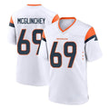tocy D.Broncos #69 Mike McGlinchey Player White Home Game Stitched Jerseys