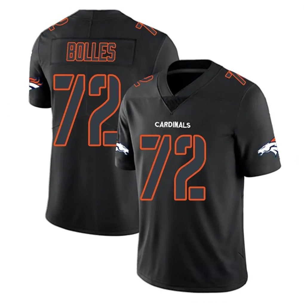 tocy D.Broncos #72 Garett Bolles Player Black Impact Limited Game Stitched Jerseys