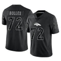 tocy D.Broncos #72 Garett Bolles Player Black Reflective Limited Stitched Jerseys