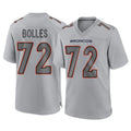 tocy D.Broncos #72 Garett Bolles Player Gray Atmosphere Fashion Limited Game Stitched Jerseys