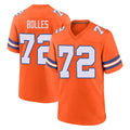 tocy D.Broncos #72 Garett Bolles Player Orange Alternate Collection Throwback Game Stitched Jerseys