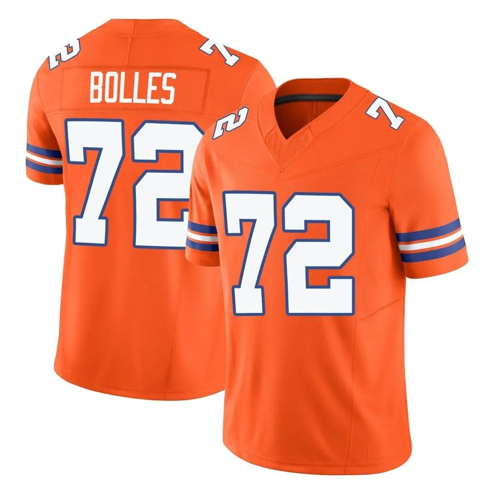 tocy D.Broncos #72 Garett Bolles Player Orange Limited Alternate Vapor F.U.S.E. Throwback Game Stitched Jerseys