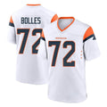 tocy D.Broncos #72 Garett Bolles Player White Home Game Stitched Jerseys