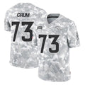 tocy D.Broncos #73 Frank Crum Player Arctic Camo Salute To Service Limited Stitched Jerseys