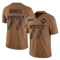 tocy D.Broncos #77 Quinn Meinerz Player Brown Salute To Service Limited Stitched Jerseys
