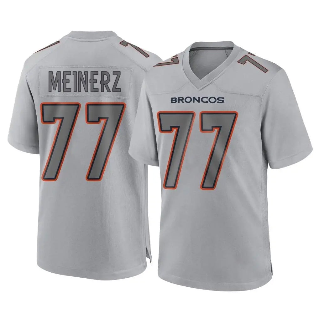 tocy D.Broncos #77 Quinn Meinerz Player Gray Atmosphere Fashion Limited Game Stitched Jerseys