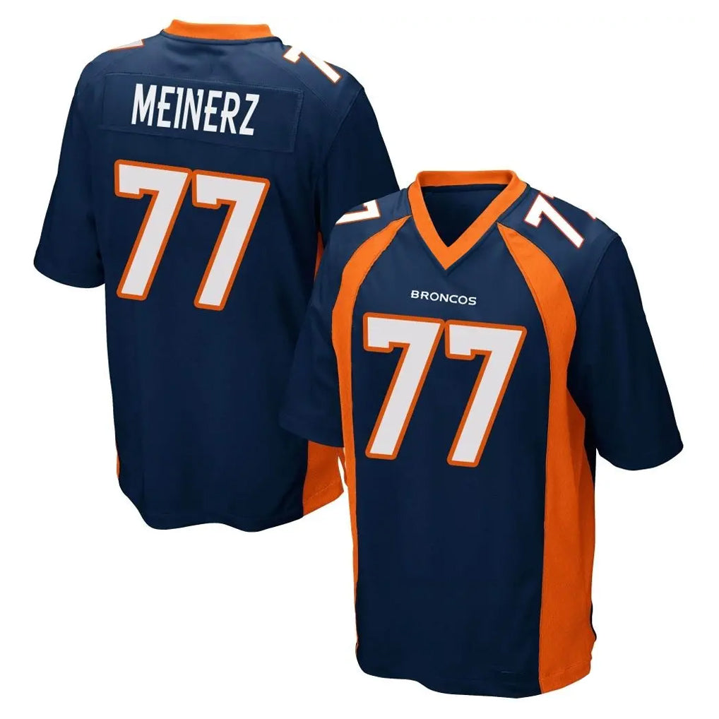 tocy D.Broncos #77 Quinn Meinerz Player Navy Game Stitched Jerseys