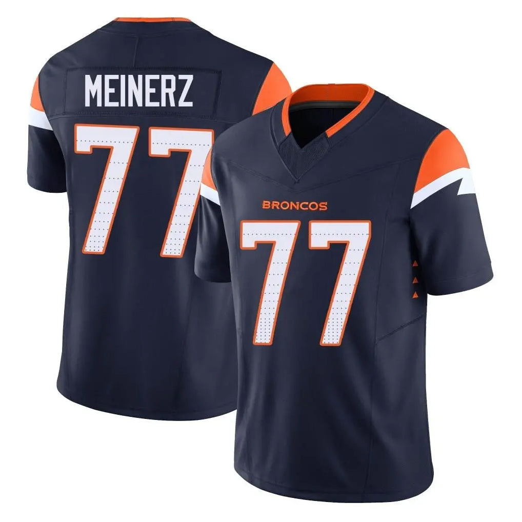 tocy D.Broncos #77 Quinn Meinerz Player Navy Limited Vapor F.U.S.E. Home Game Stitched Jerseys