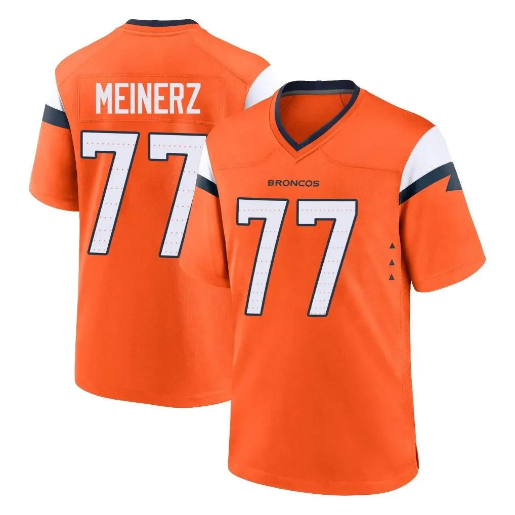 tocy D.Broncos #77 Quinn Meinerz Player Orange Home Game Stitched Jerseys