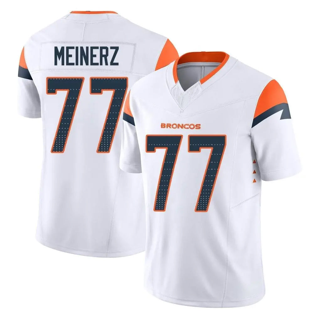 tocy D.Broncos #77 Quinn Meinerz Player White Limited Vapor F.U.S.E. Home Game Stitched Jerseys