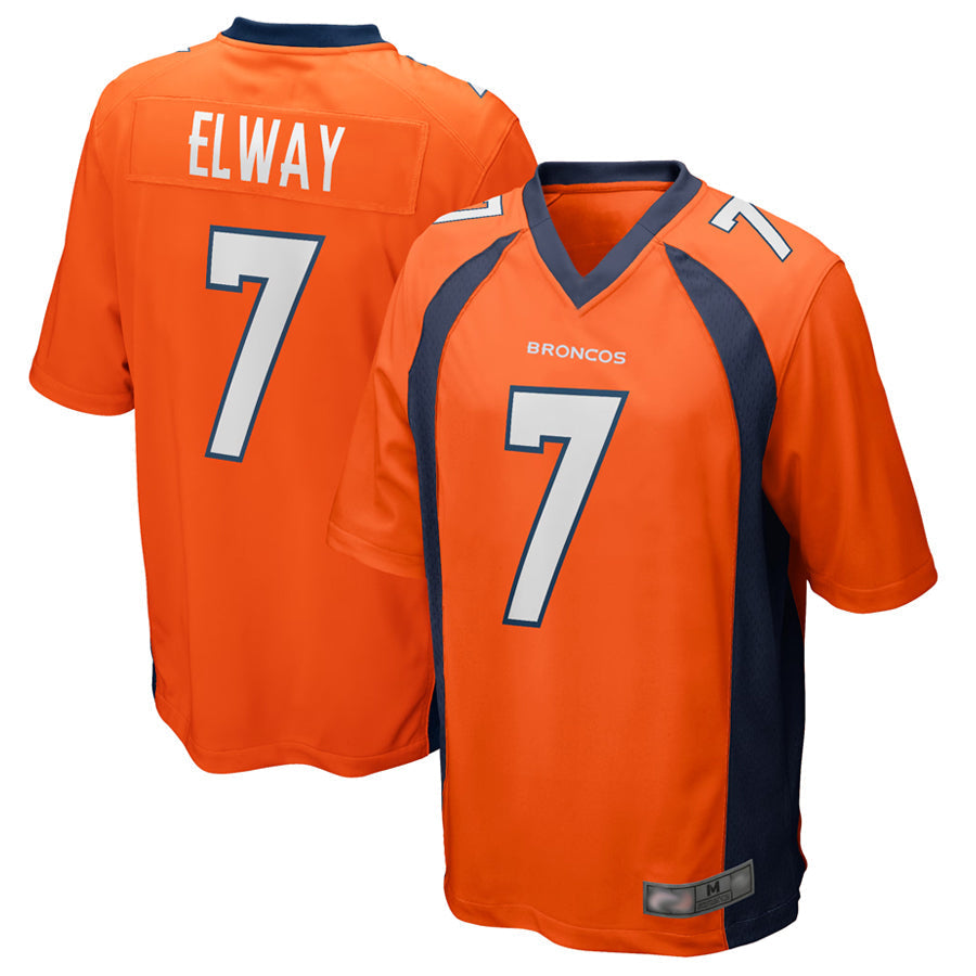 tocy D.Broncos #7 John Elway Player Orange Game Stitched Jerseys