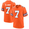 tocy D.Broncos #7 John Elway Player Orange Throwback Game Stitched Jerseys