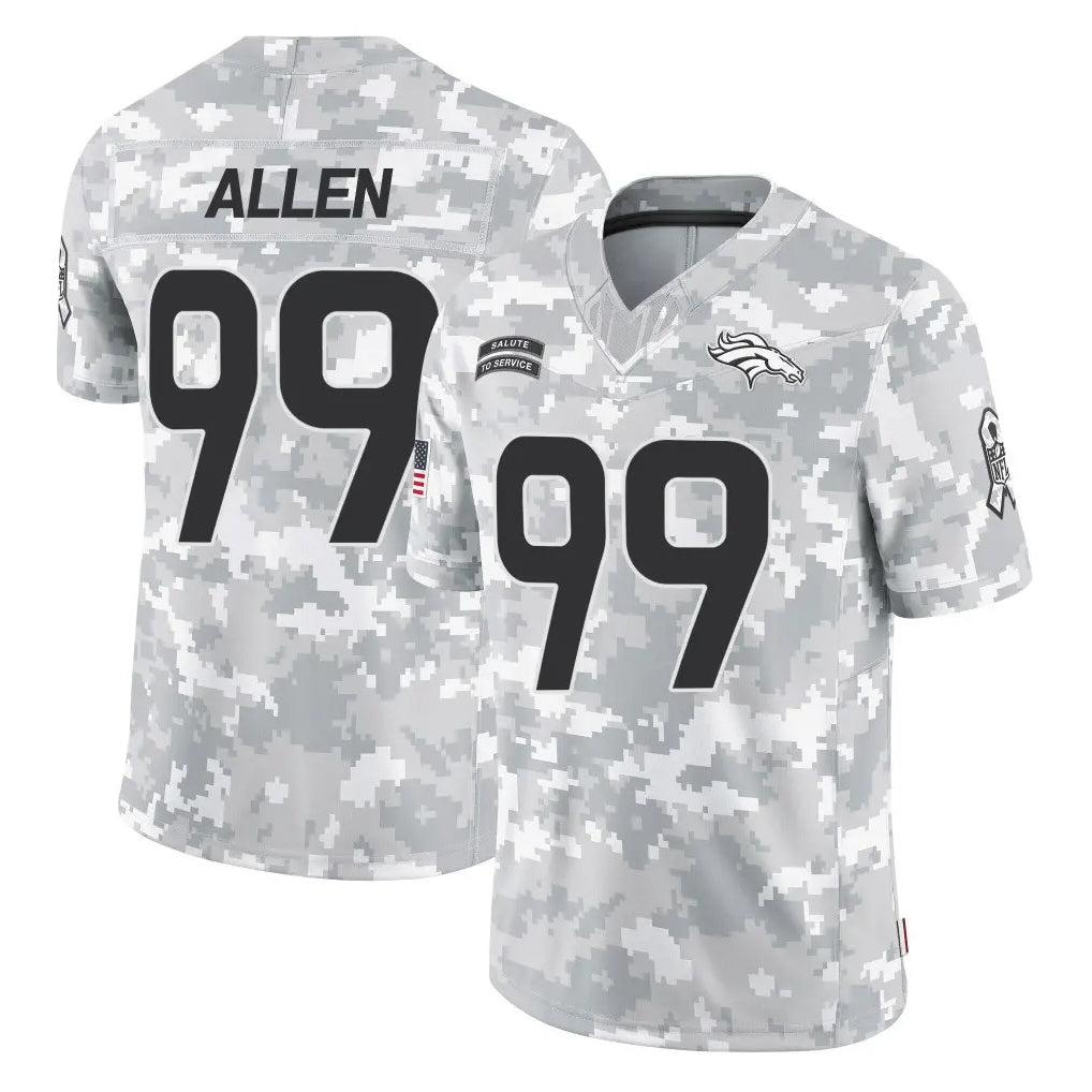 tocy D.Broncos #99 Zach Allen Player Arctic Camo Salute To Service Limited Stitched Jerseys