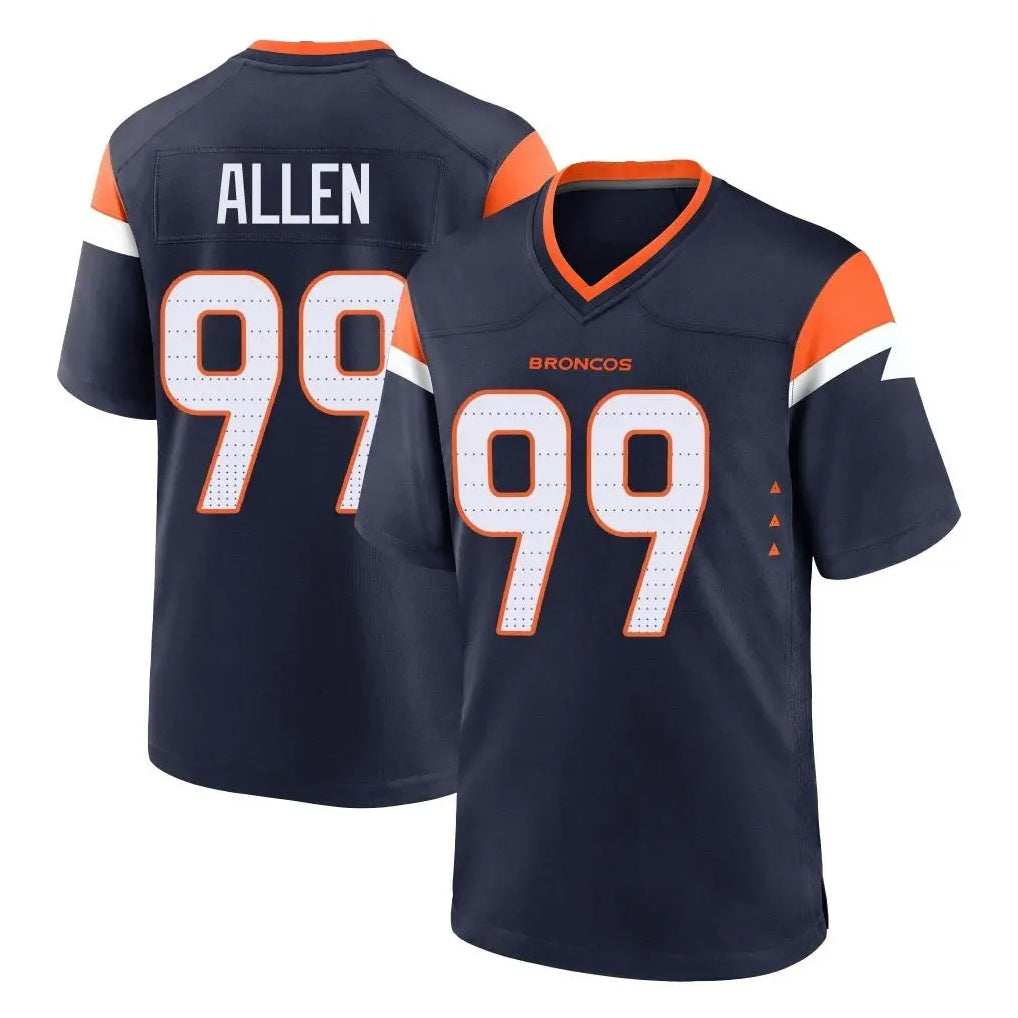 tocy D.Broncos #99 Zach Allen Player Navy Home Game Stitched Jerseys