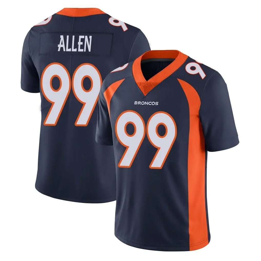 tocy D.Broncos #99 Zach Allen Player Navy Vapor Untouchable Limited Game Stitched Jerseys