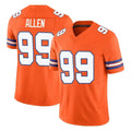 tocy D.Broncos #99 Zach Allen Player Orange Limited Alternate Vapor F.U.S.E. Throwback Game Stitched Jerseys