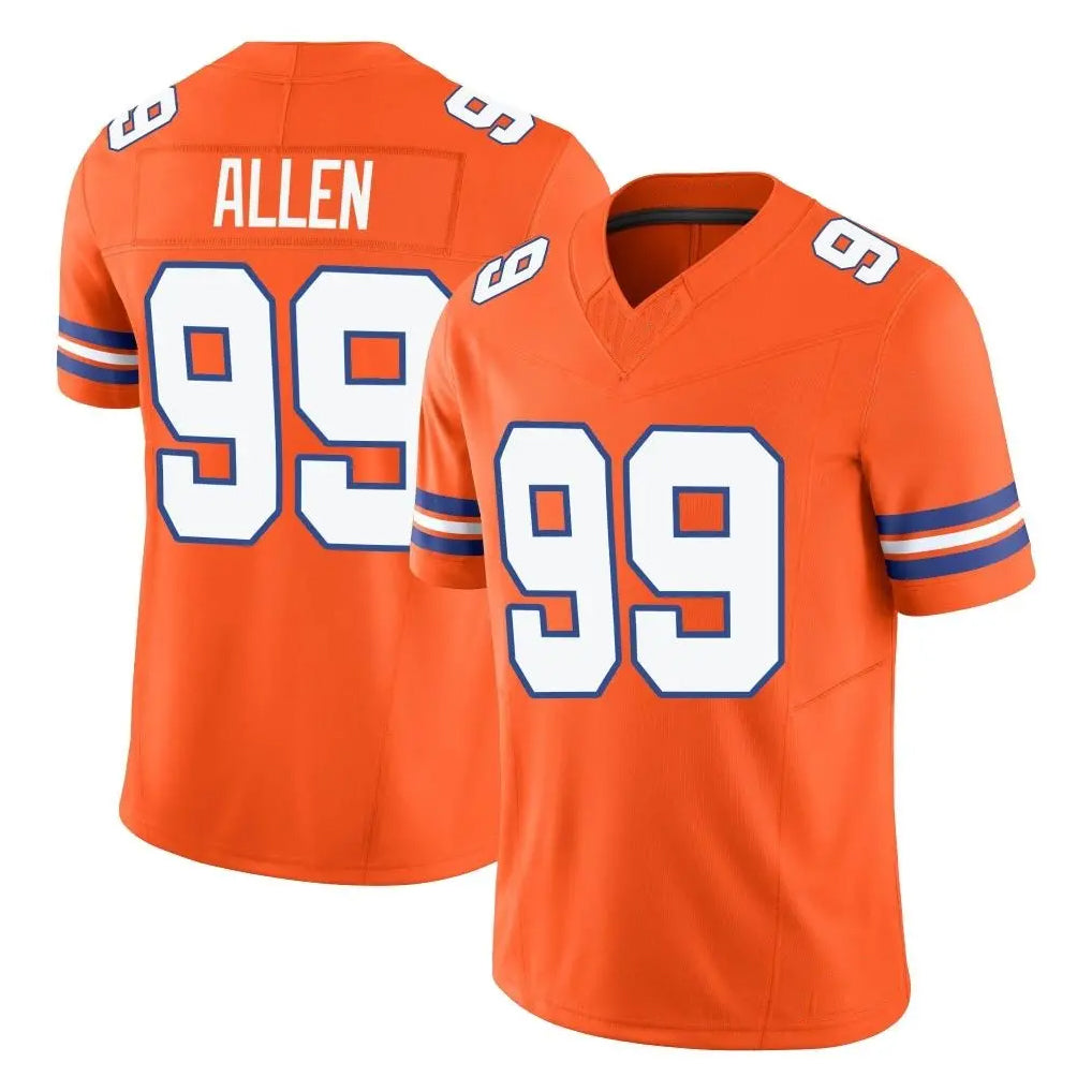 tocy D.Broncos #99 Zach Allen Player Orange Limited Alternate Vapor F.U.S.E. Throwback Game Stitched Jerseys