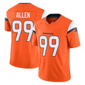 tocy D.Broncos #99 Zach Allen Player Orange Vapor F.U.S.E. Limited Home Game Stitched Jerseys