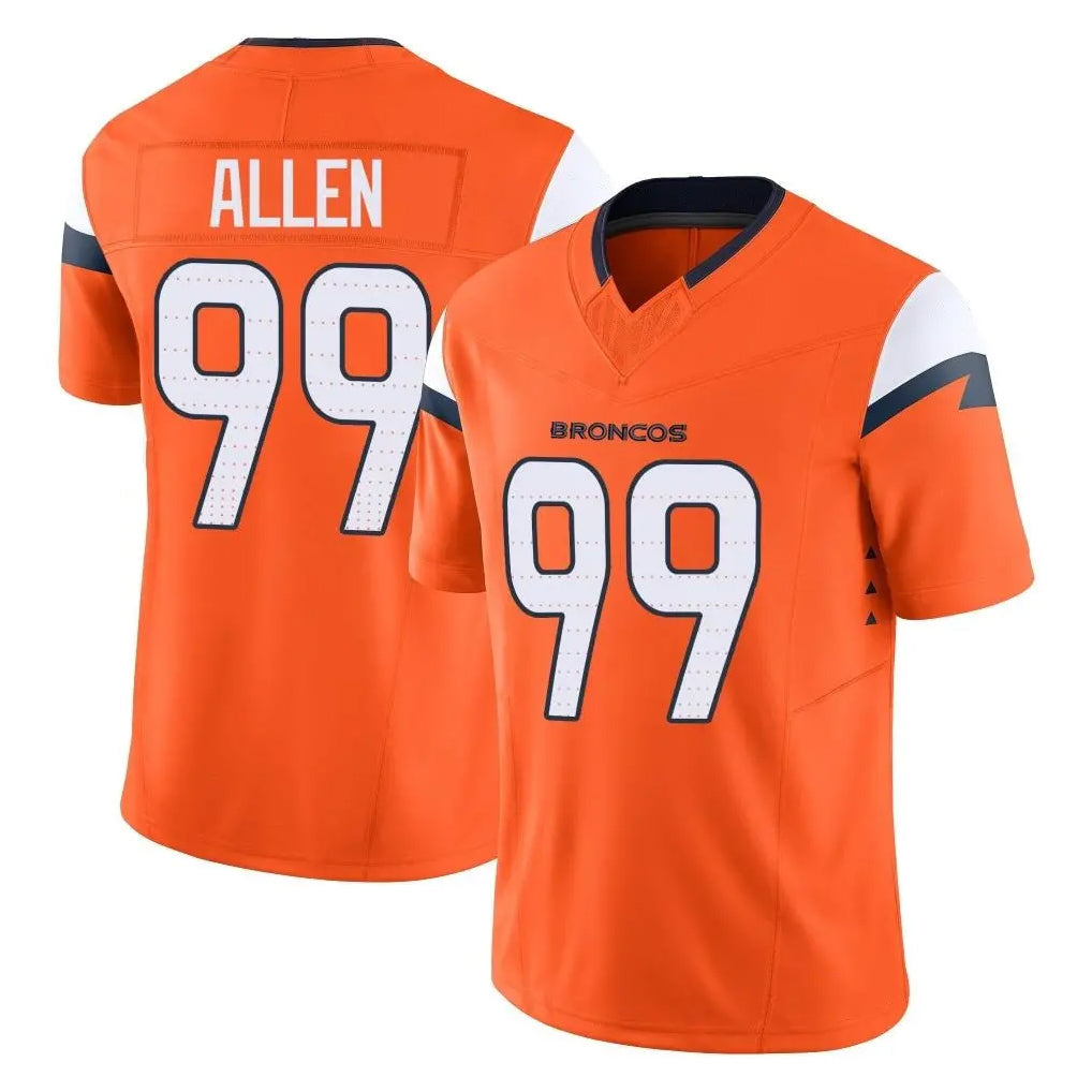 tocy D.Broncos #99 Zach Allen Player Orange Vapor F.U.S.E. Limited Home Game Stitched Jerseys