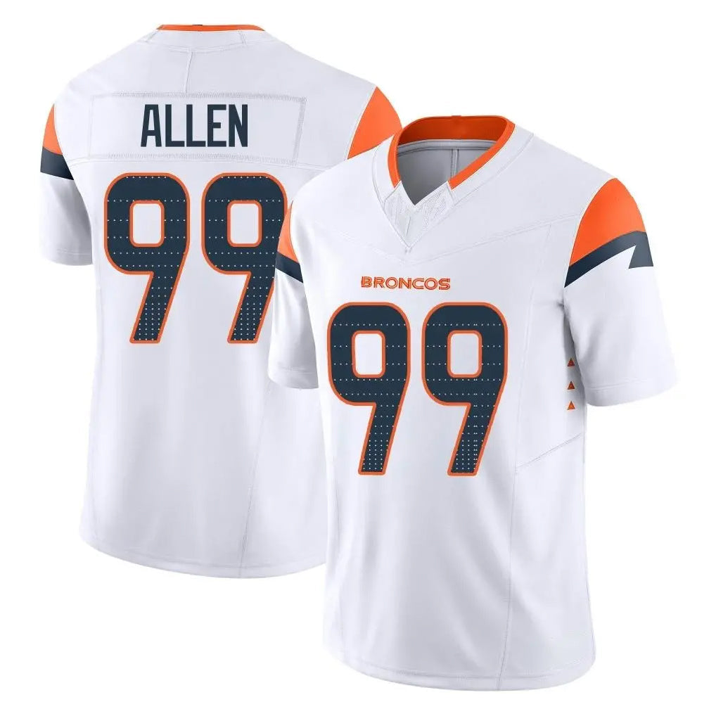 tocy D.Broncos #99 Zach Allen Player White Limited Vapor F.U.S.E. Home Game Stitched Jerseys