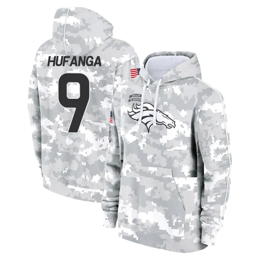 tocy D.Broncos #9 Talanoa Hufanga Player Arctic Camo Salute to Service Hoodies Limited Game Stitched Jerseys