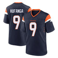 tocy D.Broncos #9 Talanoa Hufanga Player Navy Home Game Stitched Jerseys