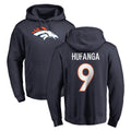 tocy D.Broncos #9 Talanoa Hufanga Player Navy Pullover Hoodie Limited Stitched Jerseys