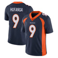 tocy D.Broncos #9 Talanoa Hufanga Player Navy Vapor Untouchable Limited Game Stitched Jerseys