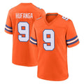 tocy D.Broncos #9 Talanoa Hufanga Player Orange Alternate Collection Throwback Game Stitched Jerseys