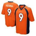 tocy D.Broncos #9 Talanoa Hufanga Player Orange Color Home Game Stitched Jerseys
