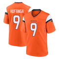 tocy D.Broncos #9 Talanoa Hufanga Player Orange Home Game Stitched Jerseys