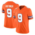 tocy D.Broncos #9 Talanoa Hufanga Player Orange Limited Alternate Vapor F.U.S.E. Throwback Game Stitched Jerseys