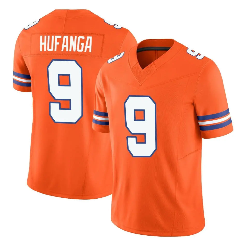 tocy D.Broncos #9 Talanoa Hufanga Player Orange Limited Alternate Vapor F.U.S.E. Throwback Game Stitched Jerseys