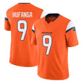 tocy D.Broncos #9 Talanoa Hufanga Player Orange Vapor F.U.S.E. Limited Home Game Stitched Jerseys