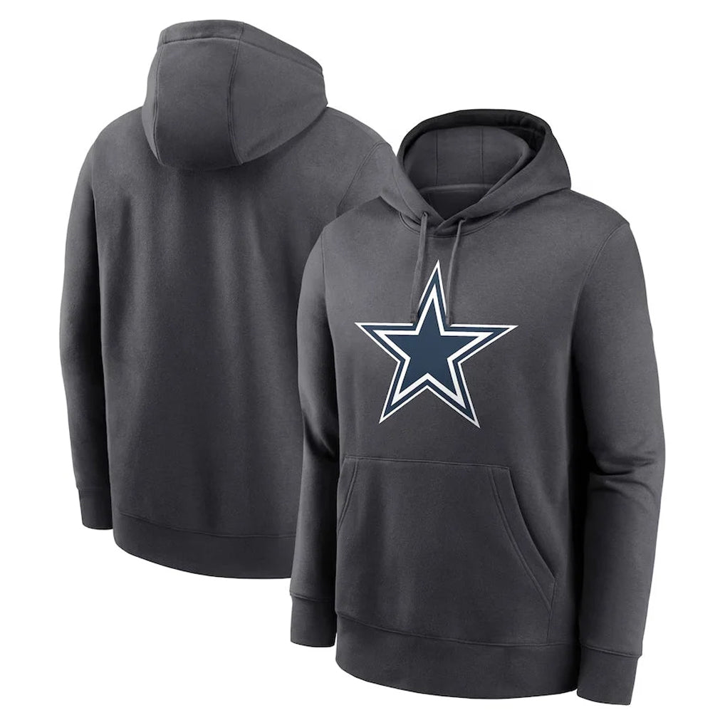 tocy D.Cowboys Ash One Color Pullover Hoodie Limited Blank Player Stitched Jerseys