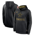 tocy D.Cowboys Black Salute to Service Pullover Hoodies Limited Blank Player Stitched Jerseys