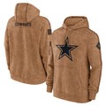 tocy D.Cowboys Brown Salute to Service Hoodies Limited Game Blank Player Stitched Jerseys