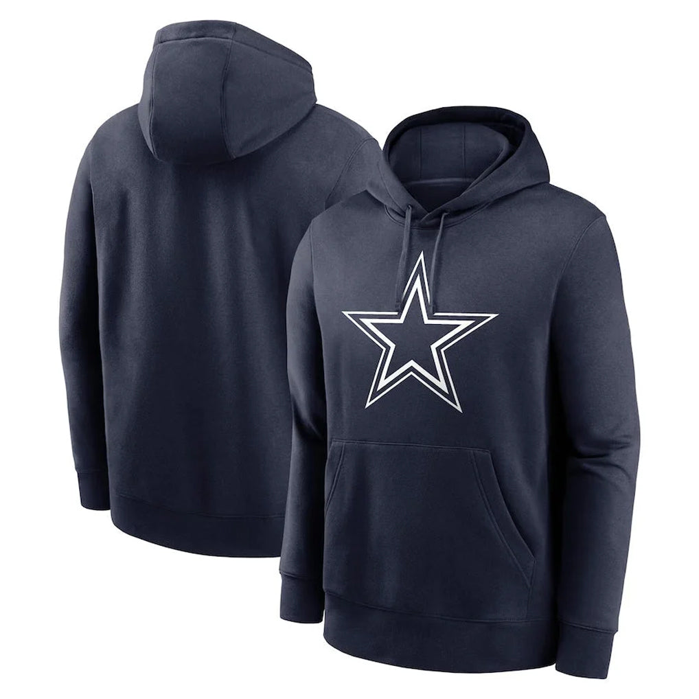 tocy D.Cowboys Navy Pullover Hoodies Limited Blank Player Stitched Jerseys