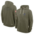 tocy D.Cowboys Olive Salute to Service Pullover Hoodies Limited Blank Player Stitched Jerseys