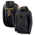 tocy D.Cowboys #0 DeMarvion Overshown Player Black Salute to Service Pullover Hoodies Limited Stitched Jerseys