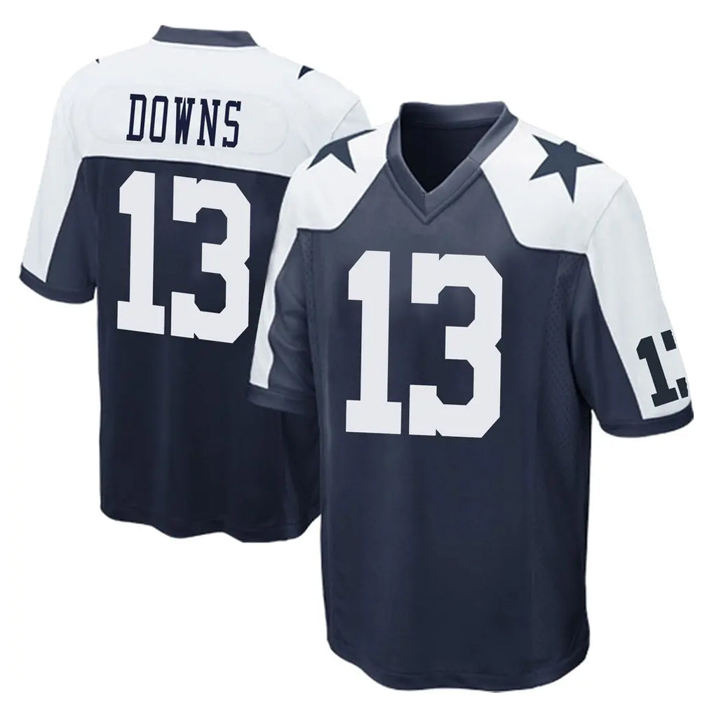 tocy D.Cowboys #13 Caleb Downs Player Navy-White Alternate Home Game Stitched Jerseys