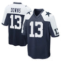 tocy D.Cowboys #13 Caleb Downs Player Navy-White Alternate Home Game Stitched Jerseys