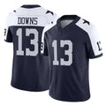 tocy D.Cowboys #13 Caleb Downs Player Navy-White Limited Alternate Vapor F.U.S.E. Home Game Stitched Jerseys